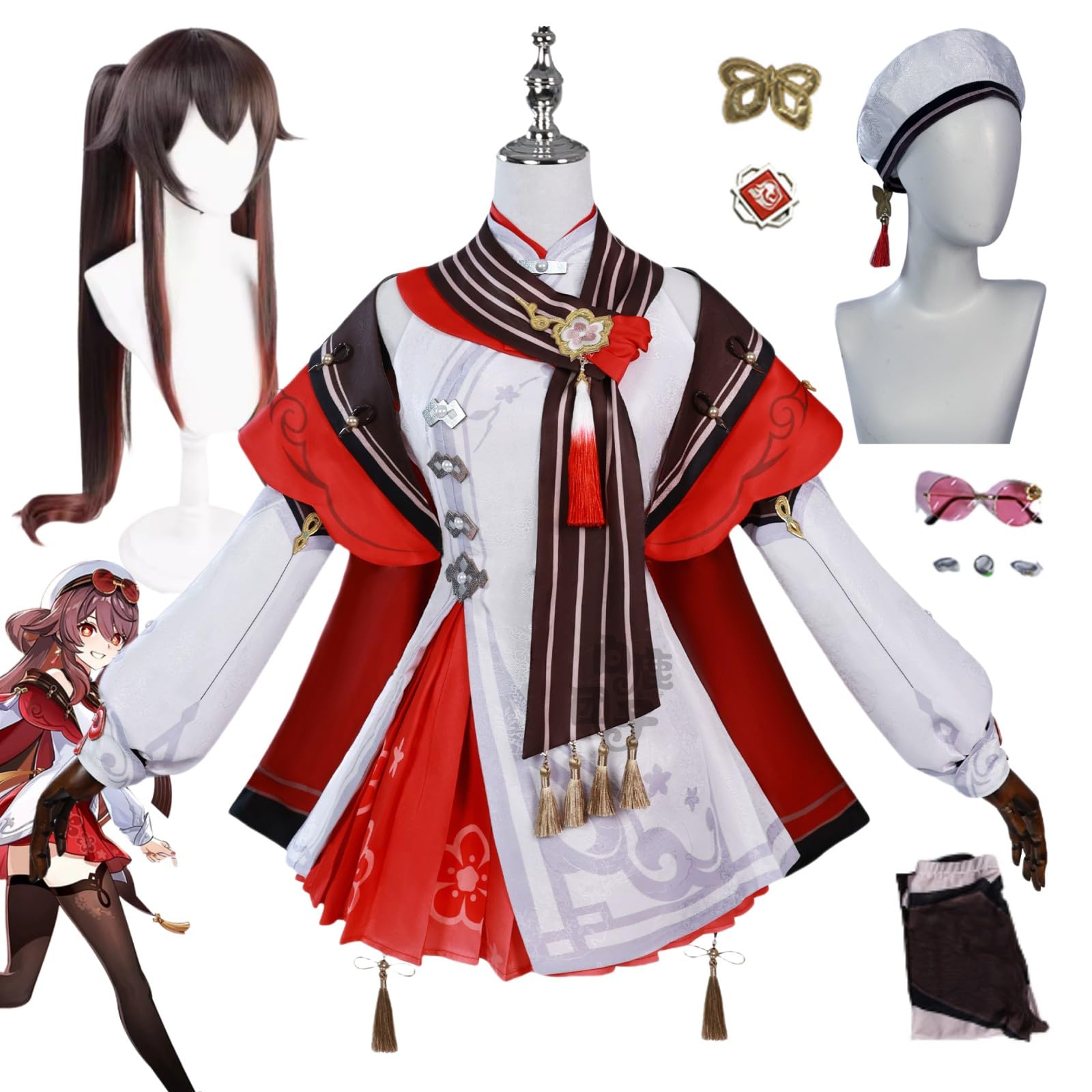 Amazon.co.jp: [CHIASA] 原神 げんしん 胡桃 フータオ コスプレ衣装